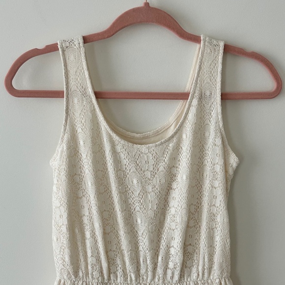Mossimo Cream Lace Fit & Flare Skater Dress - Picture 2 of 16